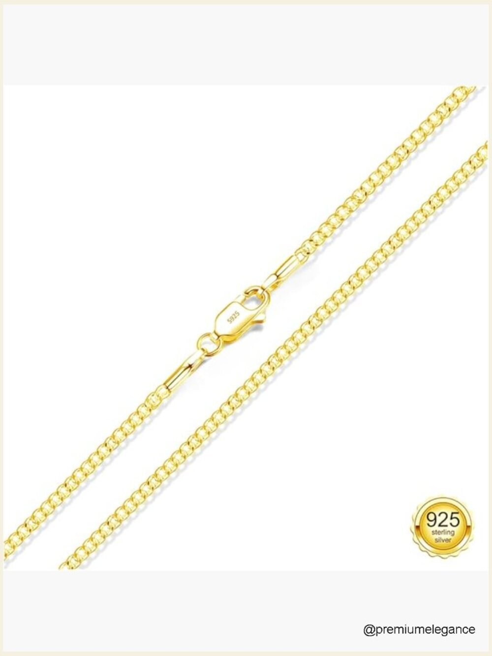 Solid Sterling Silver Cuban Chain Necklace 1.5mm/2mm, 16-24in